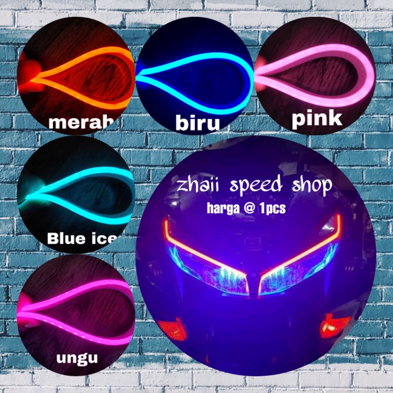 Jual Lampu Alis Motor Drl Flexibel Cm Harga Pcs Shopee Indonesia