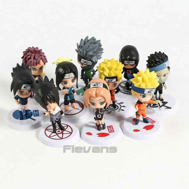 Jual Naruto figure chibi itachi sasuke set 10 bh Shopee Indonesia