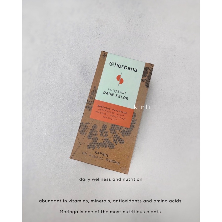 Jual herbana daun kelor moringa leaf immune system 60 capsules Shopee