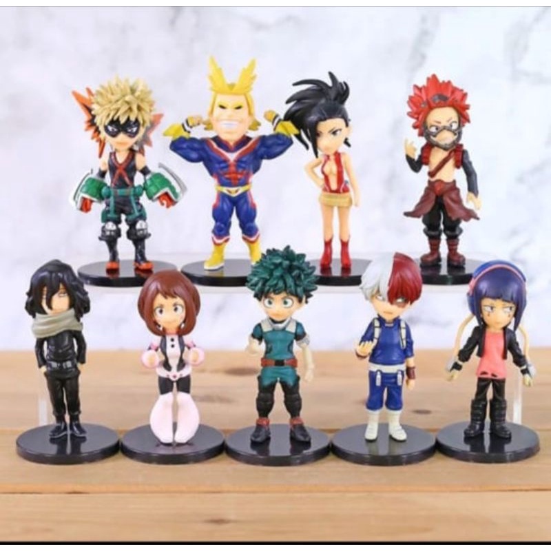 Jual boku no hero academia figure set 9 / 12 my hero academia | Shopee ...