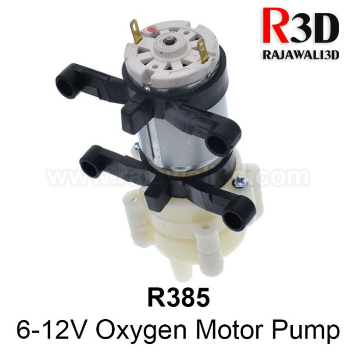 Jual R385 DC Motor Oxygen Pump 6-12V Oxygen Water Diaphragm Fountain ...