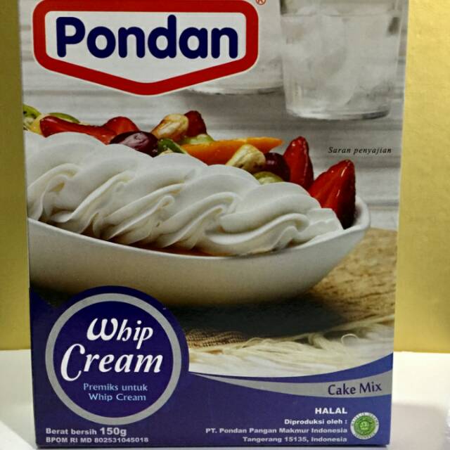 Jual pondan whipping cream bubuk sachet 100g | Shopee Indonesia