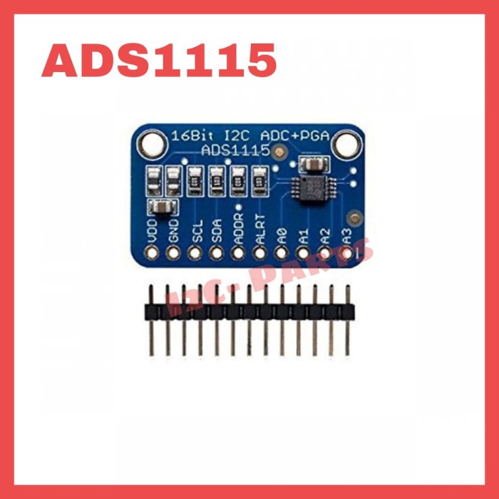 Jual ADS1115 16 Bit I2C ADC 4 Channel With Pro Gain Amplifier Module ...