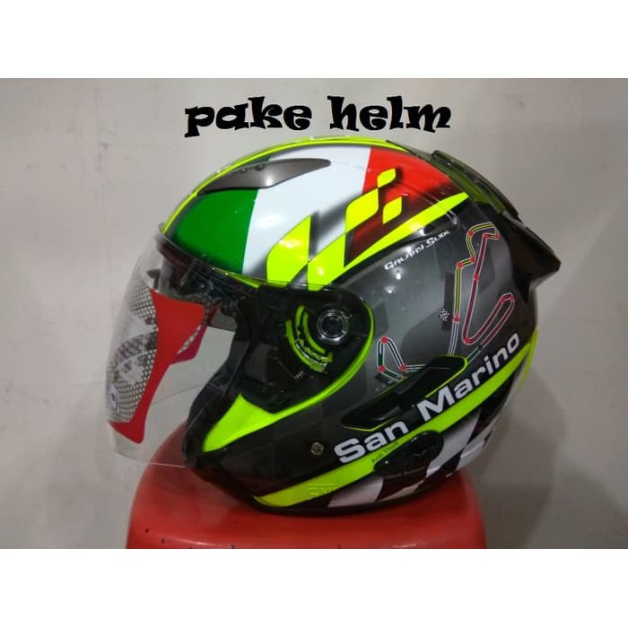 Jual HELM KYT GALAXY SLIDE CIRCUIT SAN MARINO Shopee Indonesia