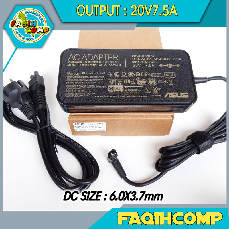 Chargeur adp-150ch b adp-150p1a ASUS 150W 20V 7,5A 6mm