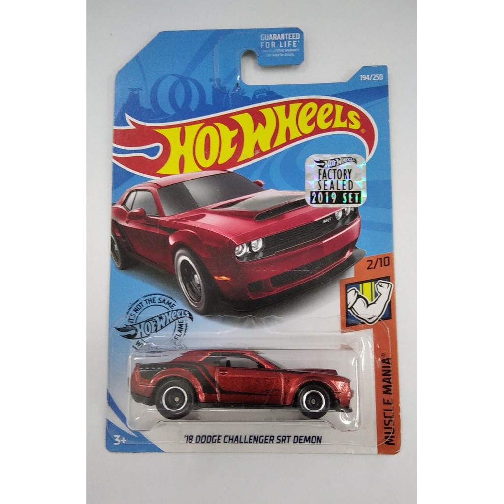 Jual Diecast Hot Wheels 18 Dodge Challenger Srt Demon Red Ths Super