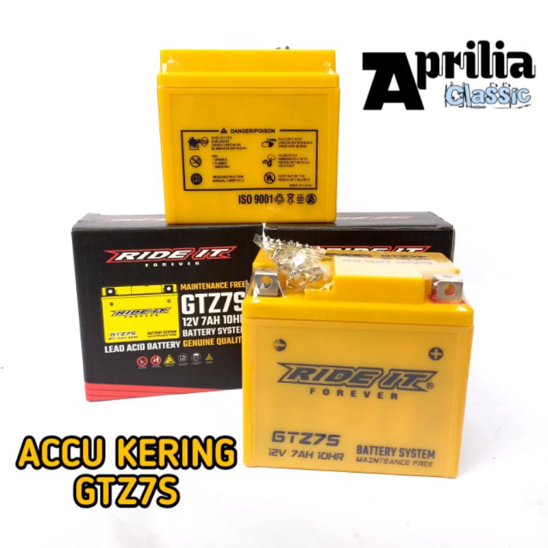 Jual AKI KERING ACCU KERING RIDE IT GTZ7S BEAT Vario 125-150 PCX 150 CB