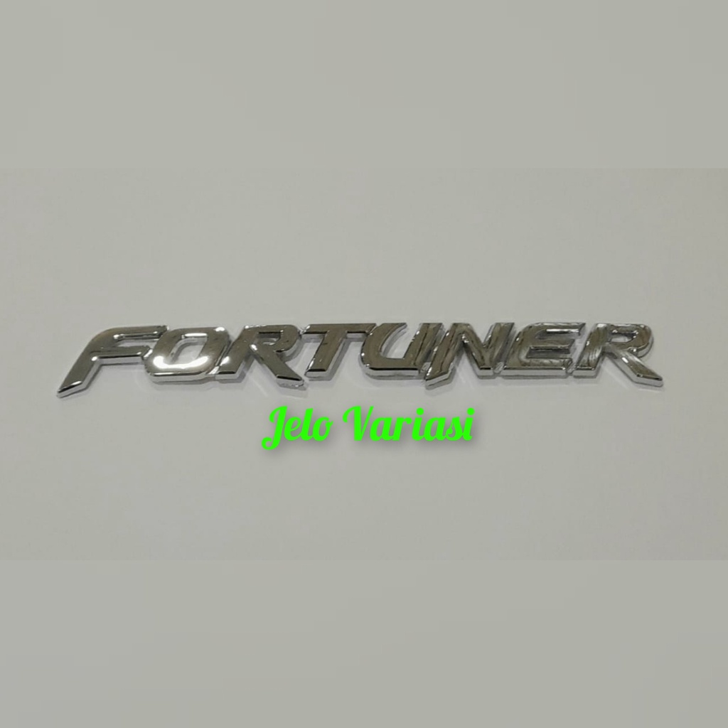 Jual Emblem Tulisan Logo Mobil Fortuner Chrome Original | Shopee Indonesia