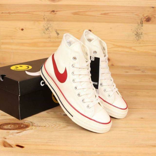 Jual Chuck Taylor 70s HI Chinatown Nike Swoosh White Premium Quality ...