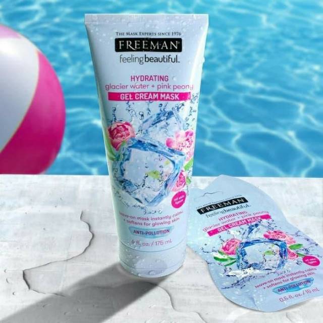 Jual FREEMAN MASK GLACIER WATER + PINK PEONY 175ML (Preloved 90% ...