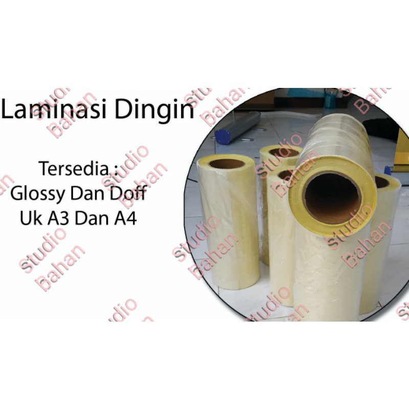 Jual Plastik Cold Laminasi Laminating Dingin A3 Ukuran 32cm X 45cm