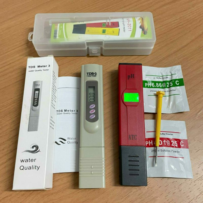 Jual Paket Alat Ukur PH Meter Dan TDS 3 Digital Akuarium BackLight ATC ...