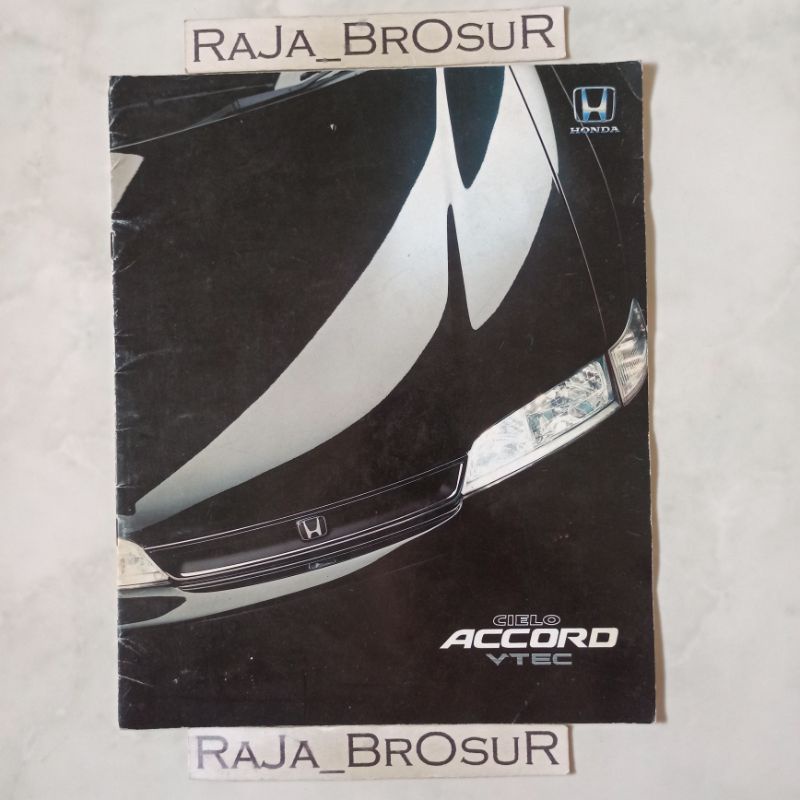 Jual Poster Brosur Katalog Booklet Jadul Lawas Honda Accord Cielo 1996