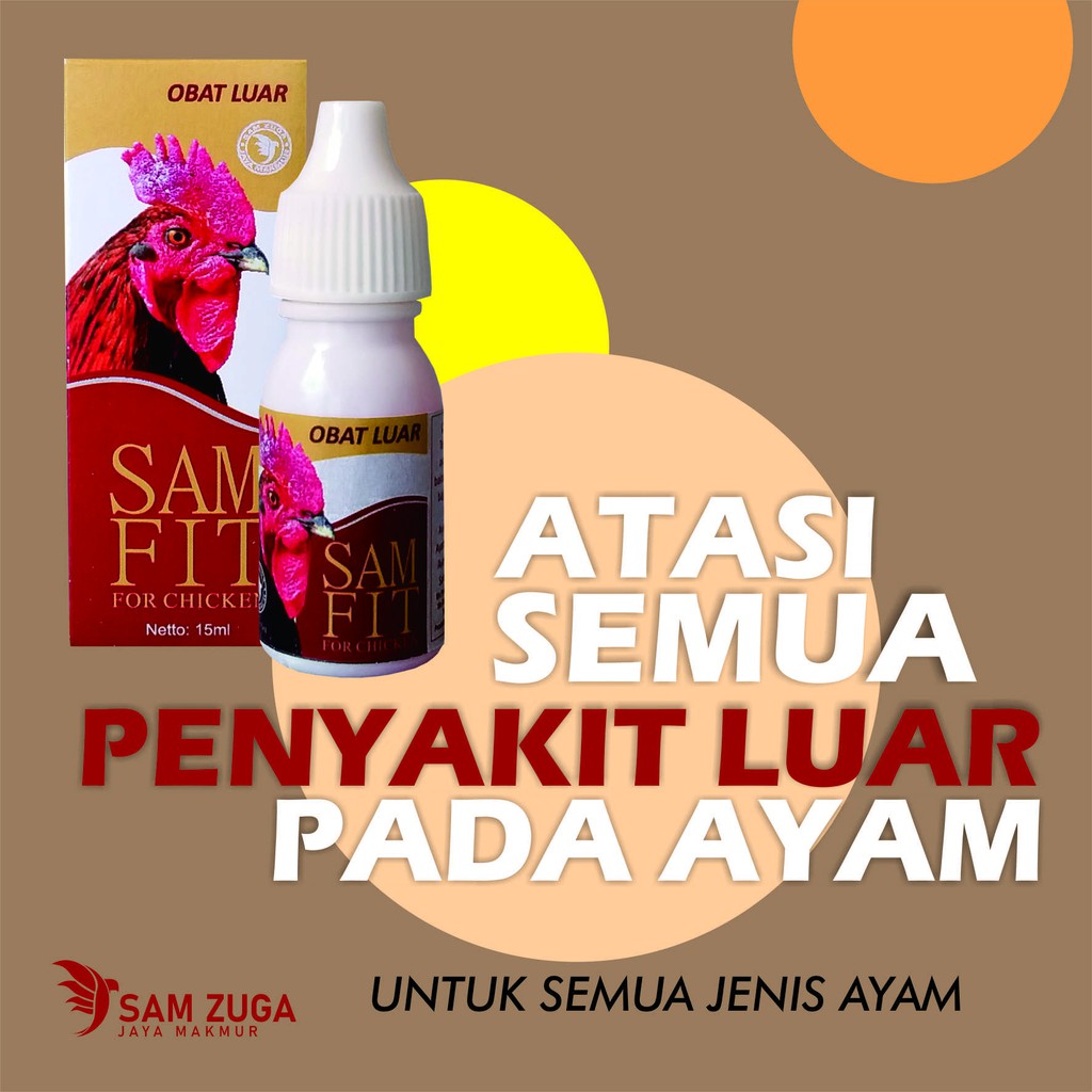 Jual Obat luar SAM FIT untuk binatang ayam, mengatasi luka dan penyakit ...
