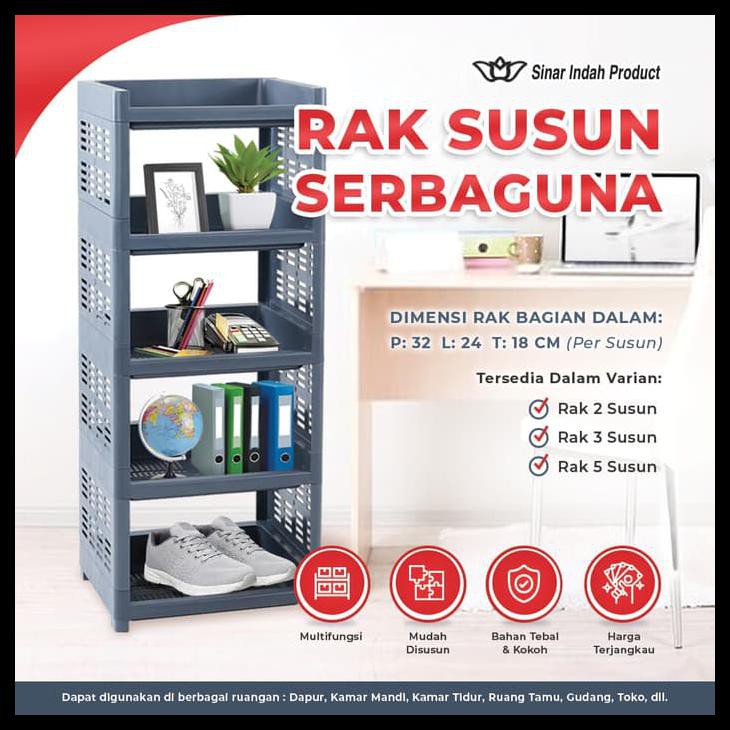 Jual Rak Susun Rak Plastik Susun Rak Serbaguna Susun Dimensi Cm X