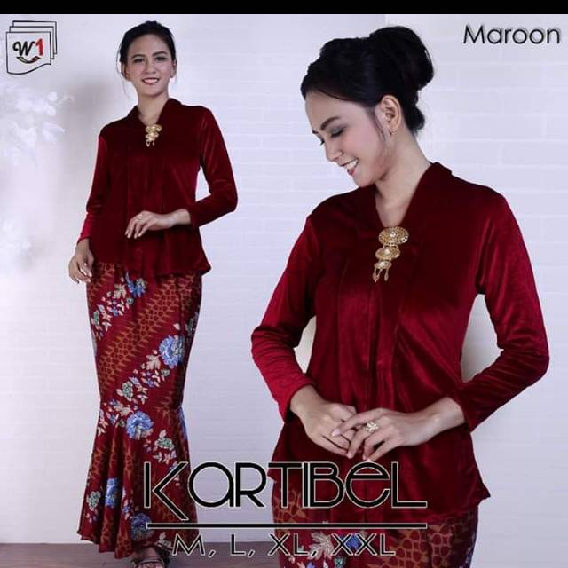 Jual Set Kebaya Beludru Kartini Kekinian Shopee Indonesia 