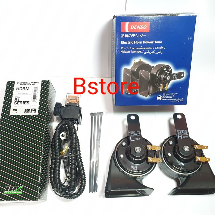 Jual 1 set klakson keong + relay set original denso 12v (motor & mobil