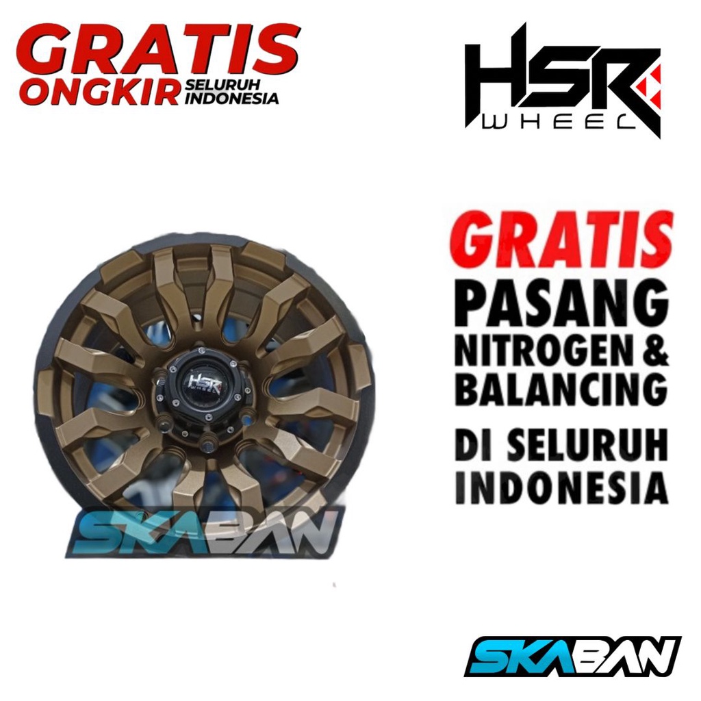 Jual VELG MOBIL RING 16 BURNEH 20 HSR R16X8 H6X139,7 ET0 SMBRZ/BL ...