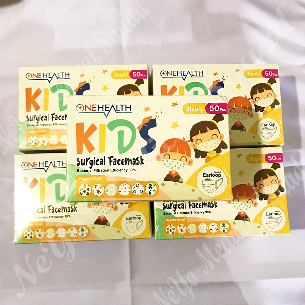 Jual Masker Medis Anak Duckbill 3 layer (One Health) 50 pcs | Shopee ...