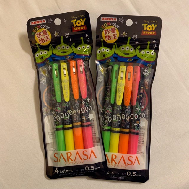 Jual Zebra SARASA Limited Edition Toy Story Neon (Original Japan 100