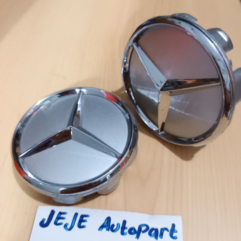 Jual dop roda center tutup as velg mercy marcy marcedes benz chrome ...