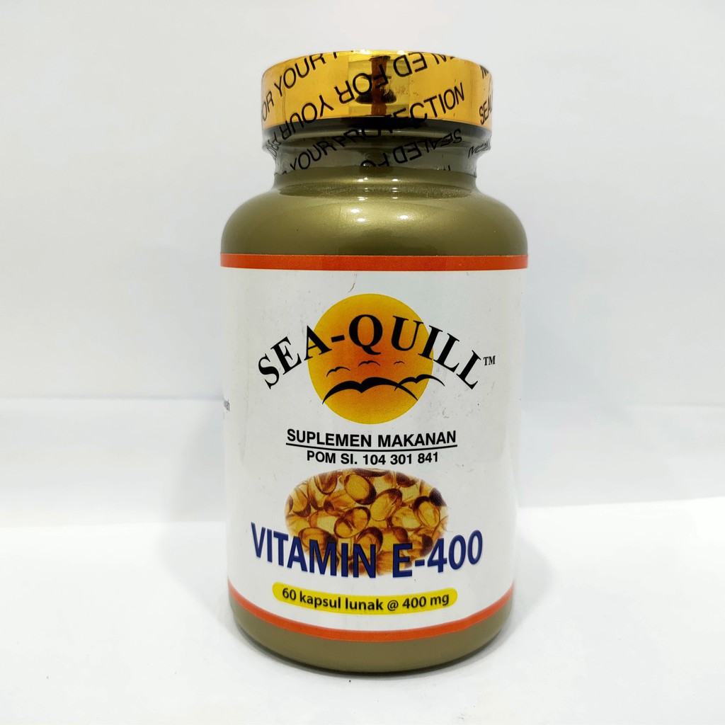 Jual Sea Quill Vitamin E 400IU Botol 60 Kapsul Kesehatan Kulit Shopee