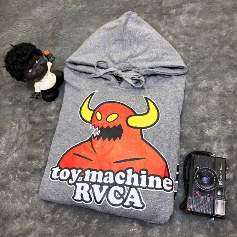 Jual JAKET HOODIE RVCA TOY MACHINE LOGO Shopee Indonesia