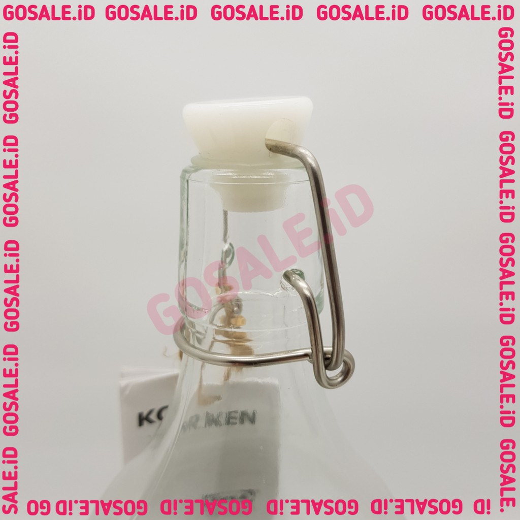 Jual BOTOL KACA BERPOLA DAUN KRKEN DENGAN PENUTUP PLASTIK 1L | Shopee ...