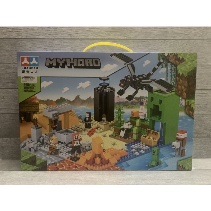 Jual Hemat Mainan Brick Minecraft My Word Set Taming The Ender Dragon ...