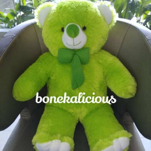 Jual Boneka beruang teddy bear super jumbo besar 100cm 1m 1meter hijau |  Shopee Indonesia