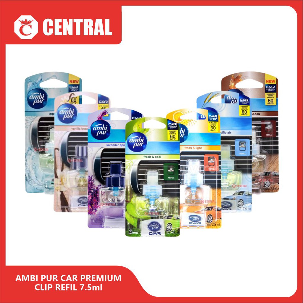 Ambi Pur Confezione 4 Deodoranti Auto Con Clip – Brezza Marina, Profumatore Per Auto A Clip, 4 Pezzi - 3