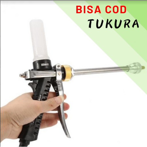 Jual Water Jet Gun Sprayer Besi Metal Dengan Tempat Sabun Untuk Pompa ...