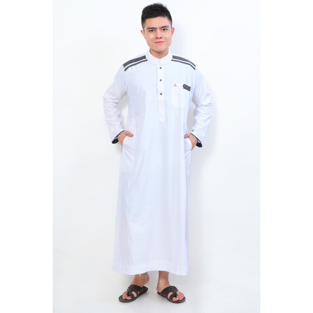 Jual Baju Gamis Putih Pria Baju Muslim | Shopee Indonesia