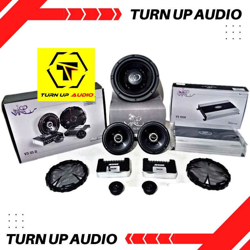 Jual Paket Audio Mobil Venom Virus Full Set Audio Sound System Original