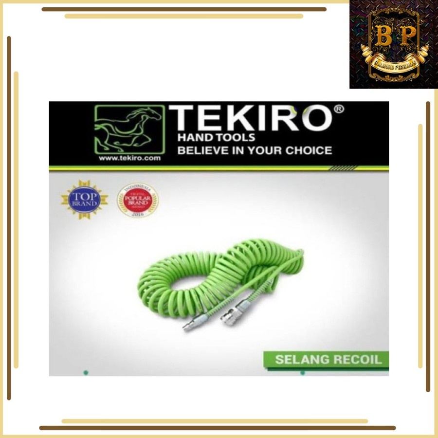 Jual Tekiro Recoil Hose Meter Selang Angin Kompresor Spiral Hijau Selang Recoil Meter