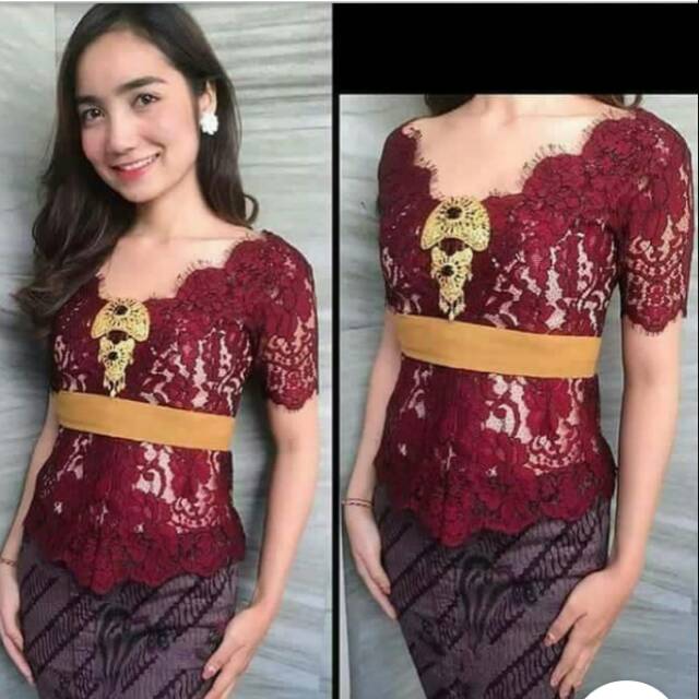 Jual Kebaya Sabrina Shopee Indonesia