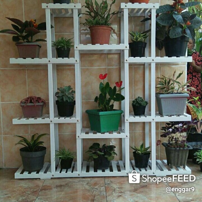 Jual Homedecore ,Rak tempat Bunga ,Rak Bunga Kayu Jati | Shopee Indonesia