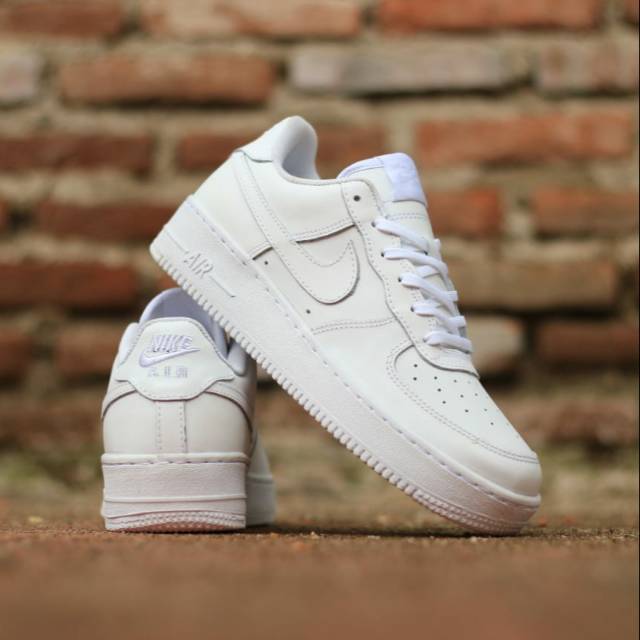 Sepatu Nike Air Force One Full White Original Made in Indonesia BNWB