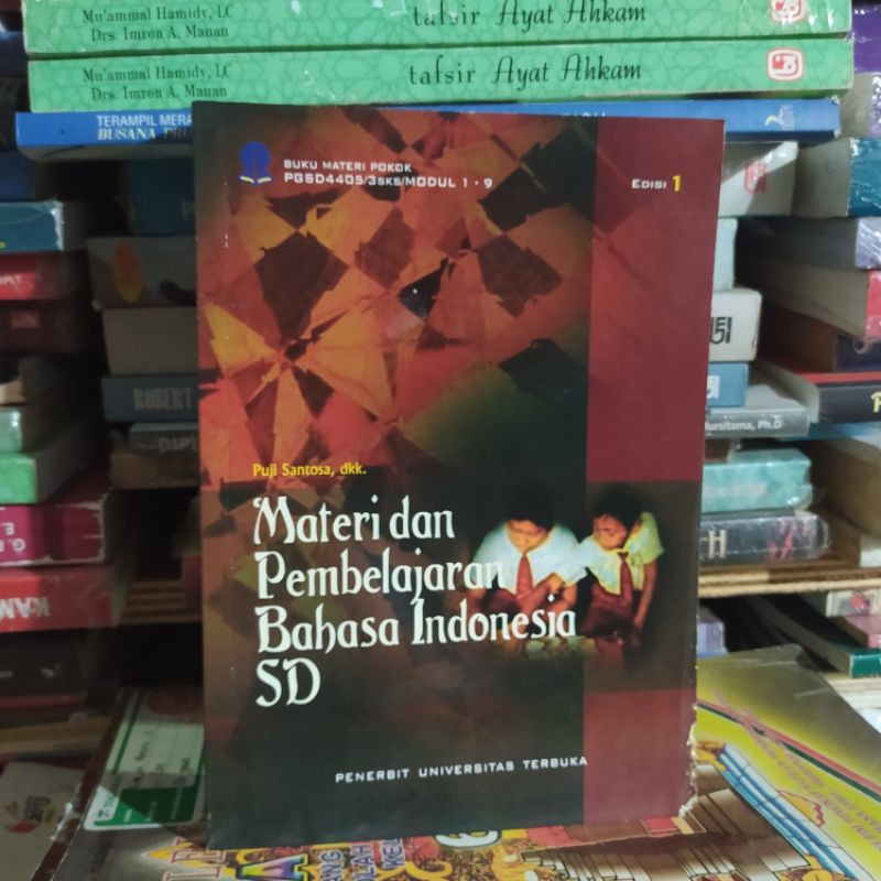 Jual materi pembelajaran bahasa Indonesia SD PENERBIT UNIVERSITAS ...