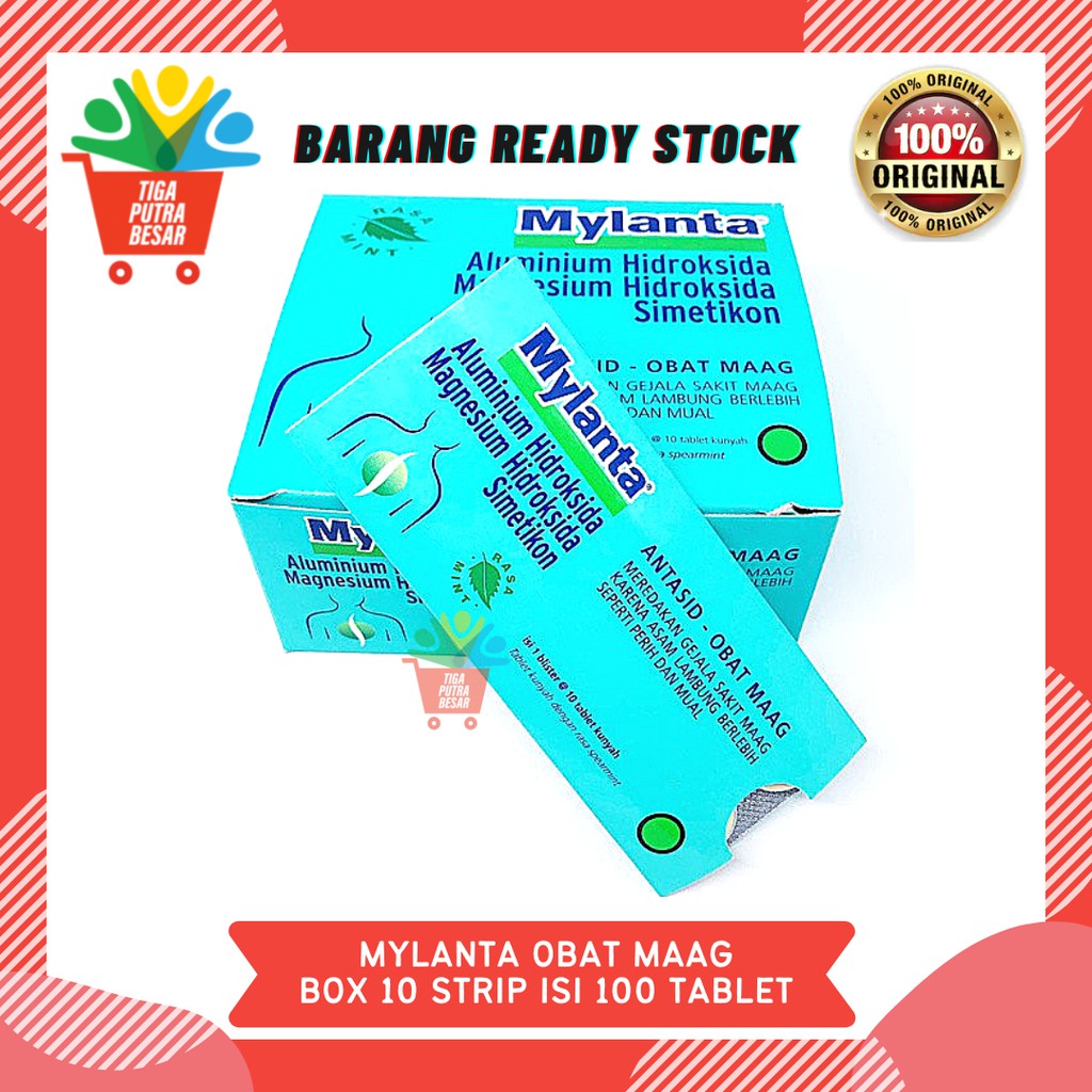 Jual Mylanta Obat Maag Box Strip Isi Tablet Shopee Indonesia