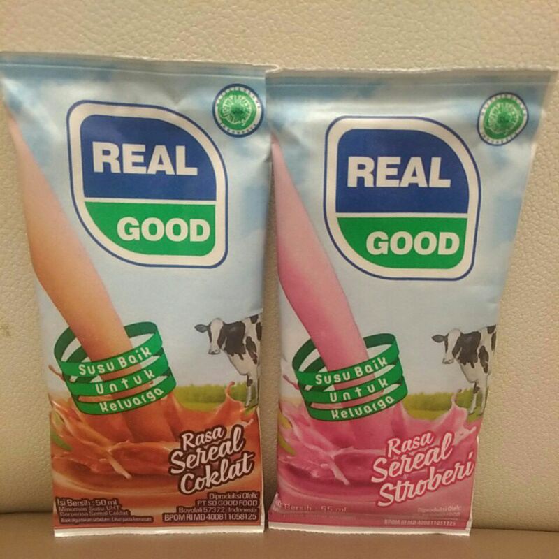 Jual Real Good 50ml 55ml Susu Bantal Uht Shopee Indonesia 0218