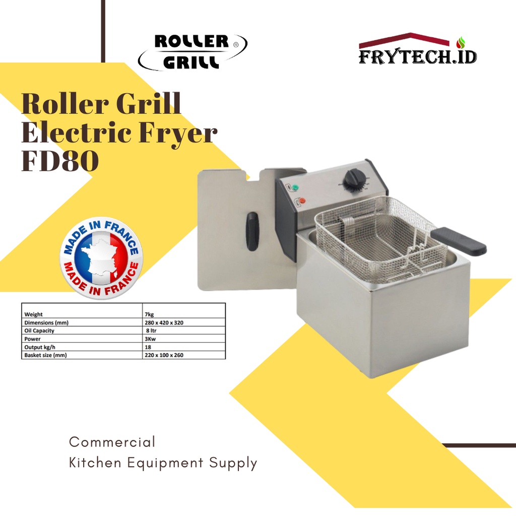 Jual Electric Deep Fryer Roller Grill FD 80 / Penggorengan Kentang 8