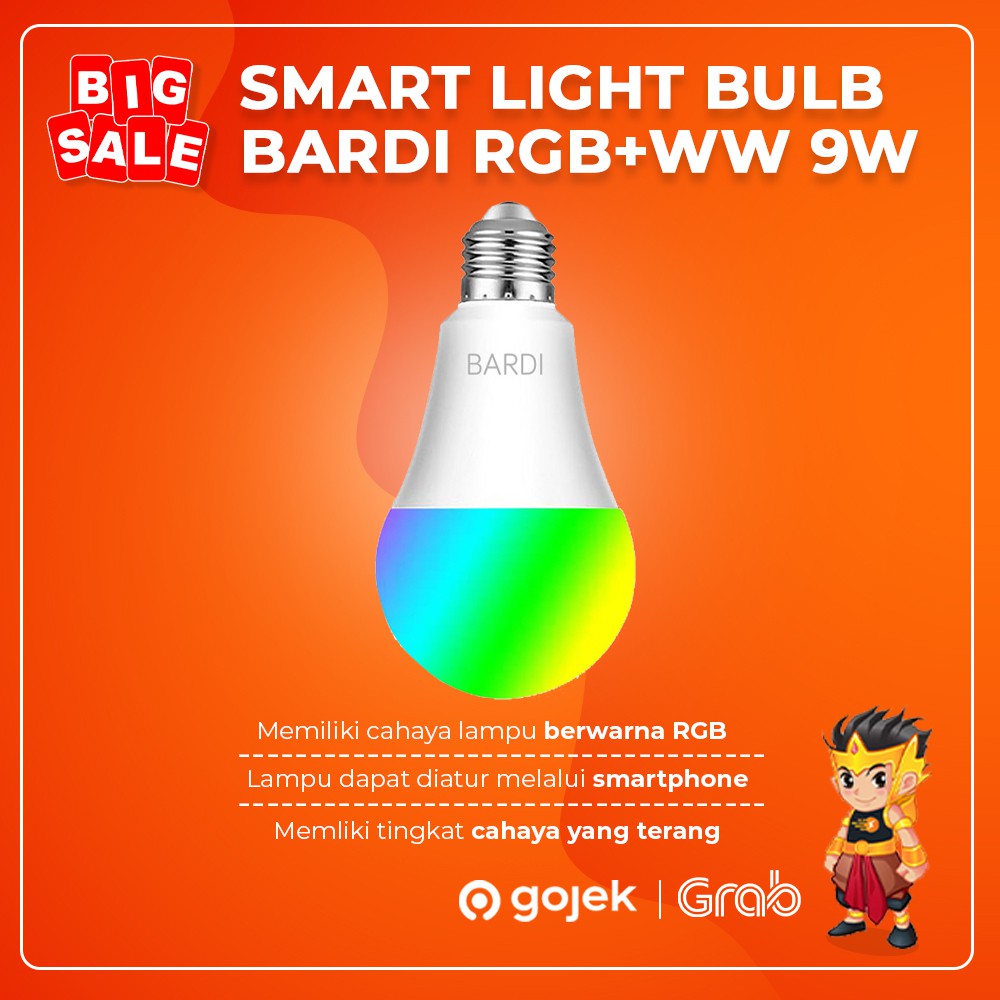 Jual Bardi Lampu Smart Light Bulb Rgb Ww W Wifi Wireless Iot Home