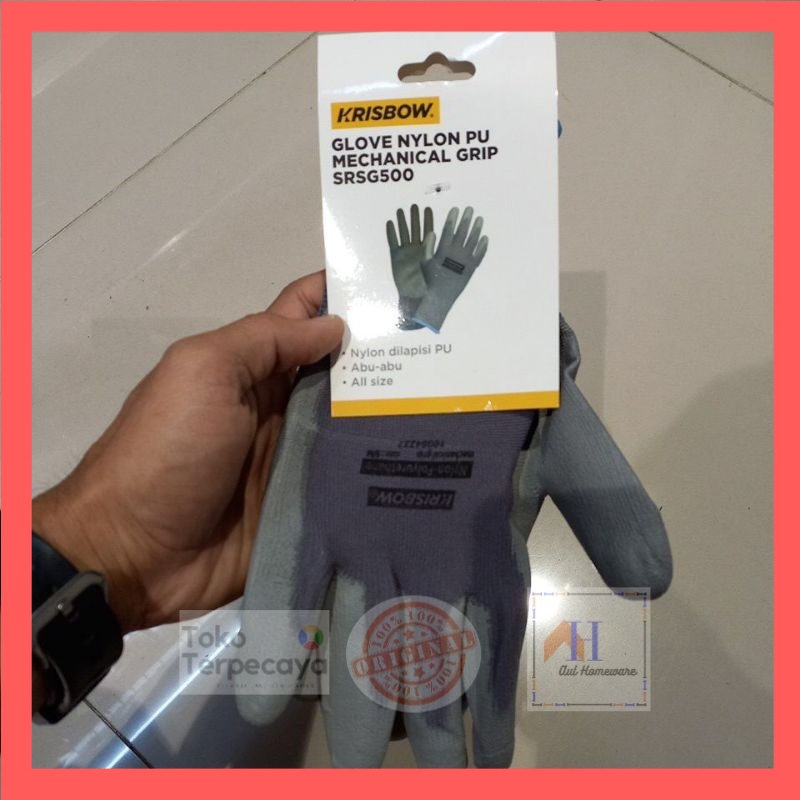 Jual Sarung Tangan Pengaman Nilon Pu Krisbow Shopee Indonesia