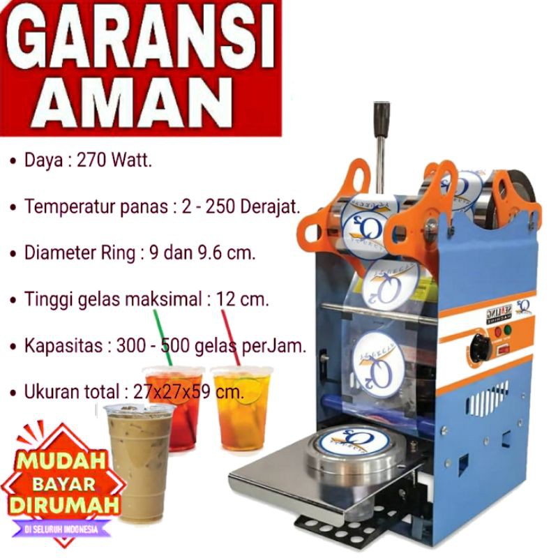 Jual Cup Sealer Mesin Press Penutup Gelas Plastik Minuman Sealing Machime Digital Counter