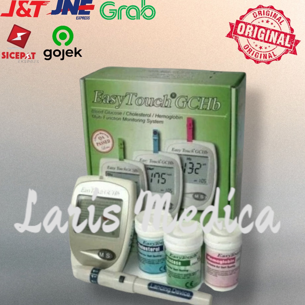 Jual Alat Easy Touch Gchb Original In Gula Kolesterol Hemoglobin Shopee Indonesia