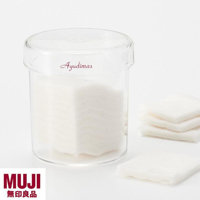 Jual MUJI Acrylic Container Tempat Penyimpanan Cotton buds / kapas
