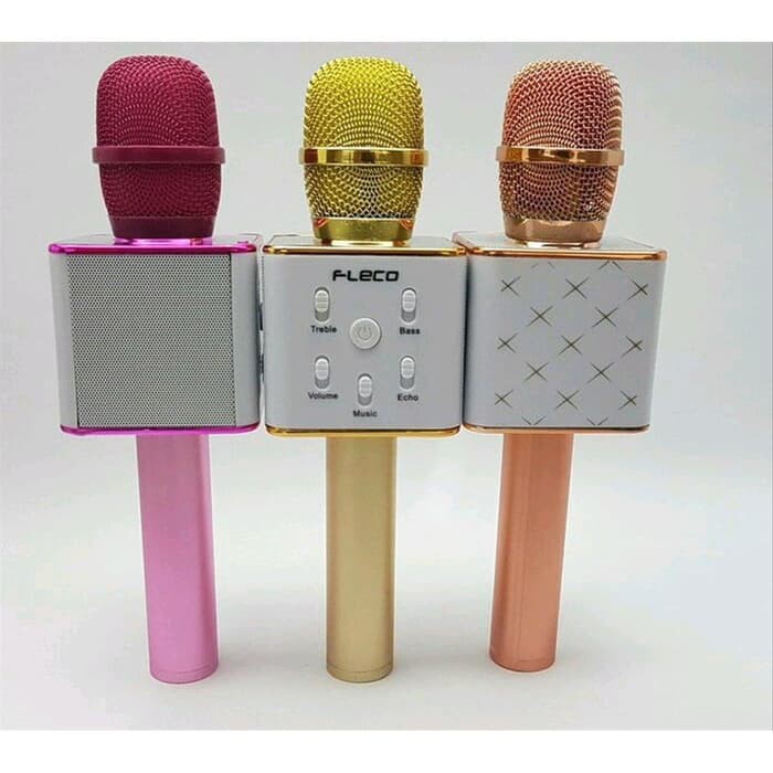 Jual MIC KARAOKE BLUETOOTH TYPE FLECO Q7 ACC Shopee Indonesia