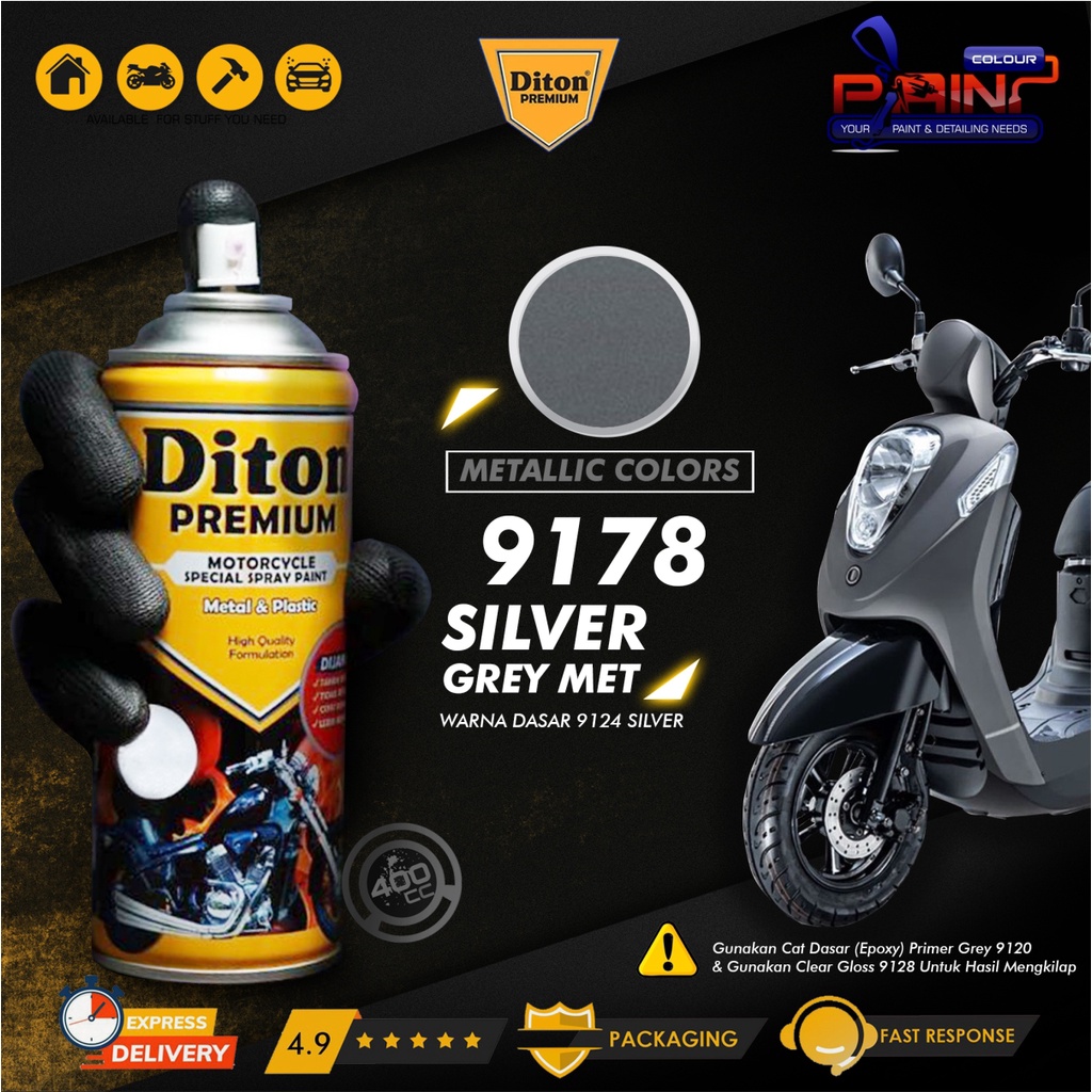 Promo Diton Premium 9178 Silver Grey Met Diskon 3% Di Seller Toko