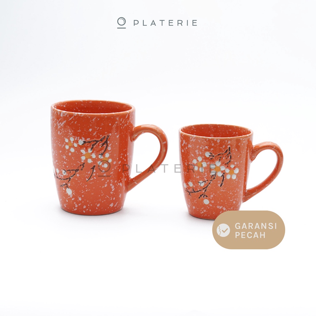 Jual Platerie Gelas Keramik Mug 200350ml Motif Bunga Sakura Multicolor Shopee Indonesia 6735